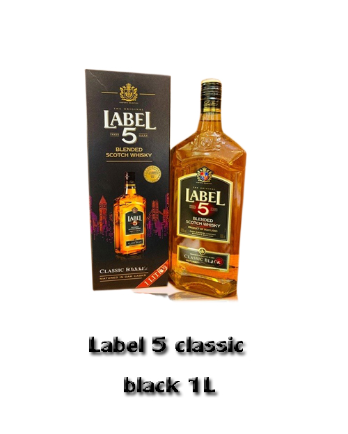Label 5 classic black(1l) Alc.40%