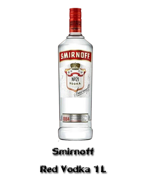 Smirnoff red vodka(1l) Alc.37%