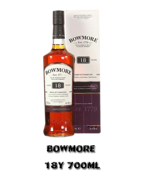 Bowmore 18Y  <br>(700mL) Alc.43%