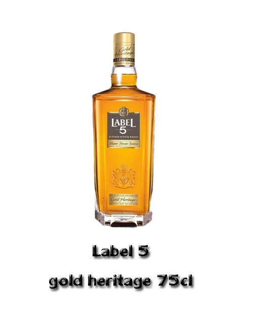Label 5 gold heritage (75cl) Alc.40%