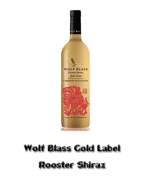 Wolf blass gold label Rooster ShiraZ