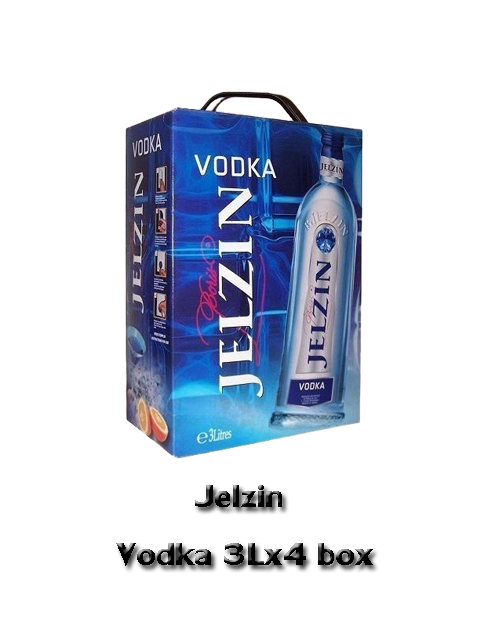 Jelzin Vodka (3l Box) Alc.37.75%
