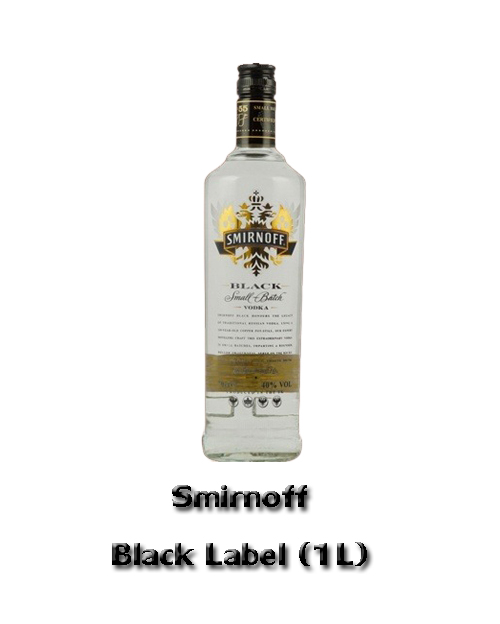 Smirnoff Black Label(1l) Alc.40%